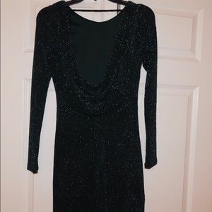 Dark green sparkle dress